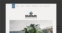 Desktop Screenshot of dumurindustries.com