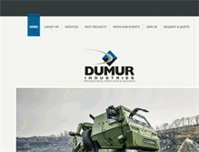 Tablet Screenshot of dumurindustries.com